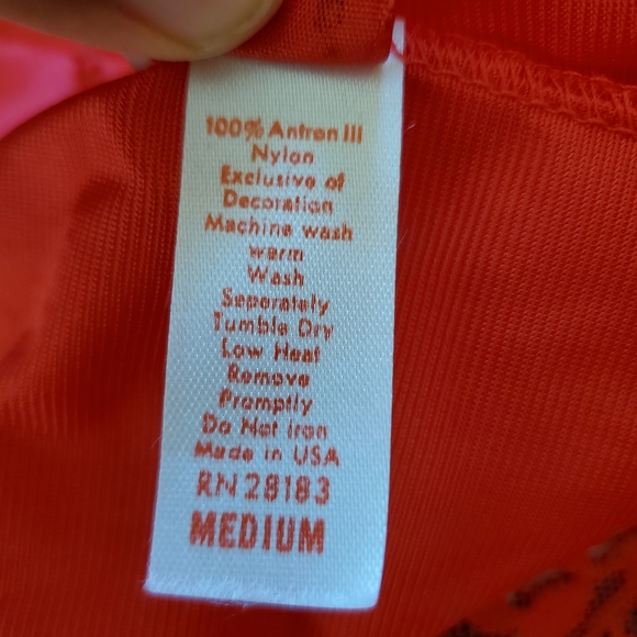 Vintage 80s Red Sheer Deadstock Camisole - Picture 4 of 8